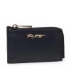 Accessoires Étui Cartes De Crédit Tommy Hilfiger - Iconic Tommy Long Cc Holder AW0AW11889 DW5 Bleu Marine -Tommy Hilfiger Soldes 01 8720116467987 sw