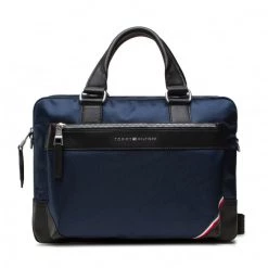 Accessoires Sac Ordinateur Tommy Hilfiger - 1985 Nylon Slim Computer Bag AM0AM08447 DW5 Bleu Marine