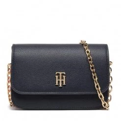 Sacs Sac à Main Tommy Hilfiger - Th Timeless Mini Crossover Corp AW0AW11357 0GY Bleu Marine