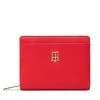 Accessoires Portefeuille Femme Grand Format Tommy Hilfiger - Th Timeless Med Wallet AW0AW11616 XLG Rouge