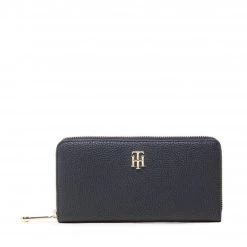 Accessoires Portefeuille Femme Grand Format Tommy Hilfiger - Th Element Large Za AW0AW12209 DW5 Bleu Marine