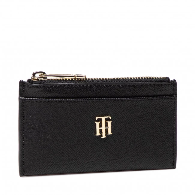 Accessoires Étui Cartes De Crédit Tommy Hilfiger - Th Timeless Cc Holder Pouch Blk AW0AW13986 BDS Noir 3 Accessoires Étui Cartes De Crédit Tommy Hilfiger - Th Timeless Cc Holder Pouch Blk AW0AW13986 BDS Noir