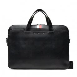 Accessoires Sac Ordinateur Tommy Hilfiger - Midtown Pu Computer Bag AM0AM09545 BDS Noir