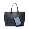 Sacs Sac à Main Tommy Hilfiger - Iconic Tommy Tote Monogram AW0AW12321 C7H Bleu Marine -Tommy Hilfiger Soldes 01 8720117913629 kt