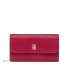Accessoires Portefeuille Femme Grand Format Tommy Hilfiger - Th Element Large Flap Wallet AW0AW12079 XJV Rose -Tommy Hilfiger Soldes 01 8720117919782 st