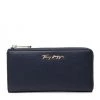 Accessoires Portefeuille Femme Grand Format TOMMY HILFIGER - Tommy Jou Large Za Wallet AW0AW12083 C7H Bleu Marine -Tommy Hilfiger Soldes 01 8720117927633 fp