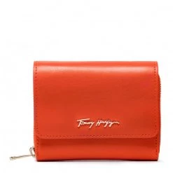 Accessoires Portefeuille Femme Grand Format Tommy Hilfiger - Iconic Tommy Med Za AW0AW12073 SN2 Orange