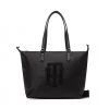 Sacs Sac à Main Tommy Hilfiger - Poppt Tote Aplique AW0AW13168 BDS Noir