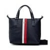 Sacs Sac à Main Tommy Hilfiger - Poppy Small Tote Corp AW0AW13175 DW6 Bleu Marine