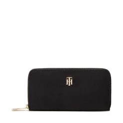Accessoires Portefeuille Femme Grand Format Tommy Hilfiger - Poppy Large Za AW0AW13652 BDS Noir