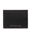 Accessoires Étui Cartes De Crédit Tommy Hilfiger - Premium Leather Cc Holder AM0AM10240 BDS Noir