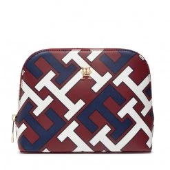 Accessoires Trousse De Toilette TOMMY HILFIGER - Iconic Tommy Washbag Mono AW0AW13664 XJS Rouge, Multicolore