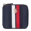 Accessoires Portefeuille Femme Petit Format Tommy Hilfiger - Poppy Med Za Corp AW0AW13656 DW6 Bleu Marine