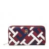 Accessoires Portefeuille Femme Grand Format Tommy Hilfiger - Iconic Tommy Lrg Za Monogram AW0AW14003 XJS Bordeaux, Multicolore 1 Accessoires Portefeuille Femme Grand Format Tommy Hilfiger - Iconic Tommy Lrg Za Monogram AW0AW14003 XJS Bordeaux, Multicolore -Tommy Hilfiger Soldes 01 8720641962513 fp