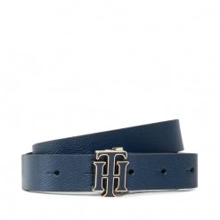 Accessoires Ceinture Femme Tommy Hilfiger - Th Outline Logo 2.5 AW0AW11695 DW5 DW5 Bleu Marine