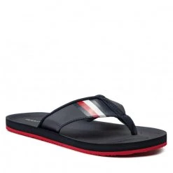 Homme Tongs TOMMY HILFIGER - Comfortable Padded Beach Sandal FM0FM04065 Desert Sky DW5 Bleu Marine