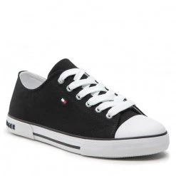 Enfant Sneakers Tommy Hilfiger - Low Cut Lace-Up Sneaker T3X4-32207-0890 S Black 999 Noir