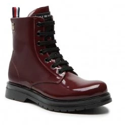 Enfant Bottes Tommy Hilfiger - Lace-Up Bootie T4A5-32412-0775 S Bordeaux 356 Bordeaux