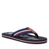 Homme Tongs Tommy Hilfiger - Tommy Outline Beach Sandal FM0FM04306 Desert Sky DW5 Bleu Marine -Tommy Hilfiger Soldes 01 0000301104872 swa