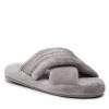 Femme Chaussons TOMMY HILFIGER - Comfy Home Slippers With Straps FW0FW06587 City Grey PKG Gris -Tommy Hilfiger Soldes 01 0000301105909 swa