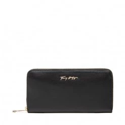Accessoires Portefeuille Femme Grand Format Tommy Hilfiger - Iconic Tommy Large Za AW0AW12186 BDS Noir