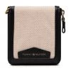 Accessoires Portefeuille Homme Grand Format Tommy Hilfiger - Premium Canvas Hanging Wallet AM0AM09538 0F4 Beige -Tommy Hilfiger Soldes 01 8720117868486 swa