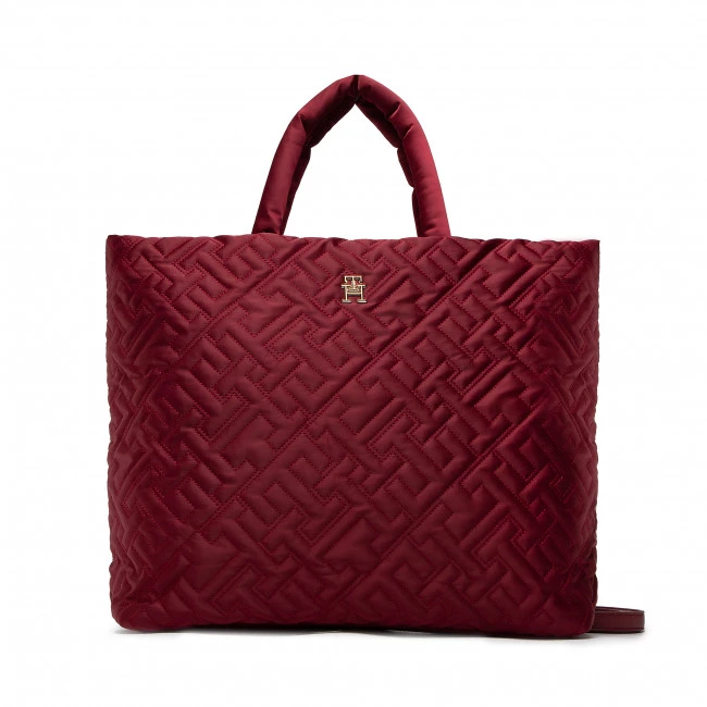 Sacs Sac à Main TOMMY HILFIGER - My Tommy Idol Tote Mono AW0AW13144 XJS Bordeaux 3 Sacs Sac à Main TOMMY HILFIGER - My Tommy Idol Tote Mono AW0AW13144 XJS Bordeaux