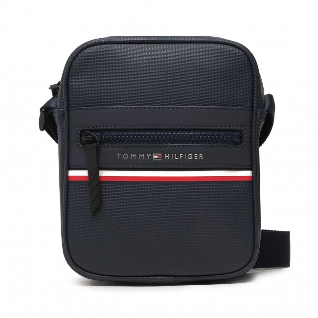 Accessoires Sacoche Tommy Hilfiger - Th Stripe Mini Reporter AM0AM10297 DW6 Bleu Marine 3 Accessoires Sacoche Tommy Hilfiger - Th Stripe Mini Reporter AM0AM10297 DW6 Bleu Marine