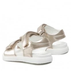 Enfant Sandales TOMMY HILFIGER - Velcro Sandal T1A2-32170-1356 S Platinum Or -Tommy Hilfiger Soldes 02 0000209680331 bs kopia
