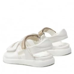 Enfant Sandales TOMMY HILFIGER - Velcro Sandal T1A2-32171-1189 S White/Platinum X048 Blanc -Tommy Hilfiger Soldes 02 0000209680355 pl