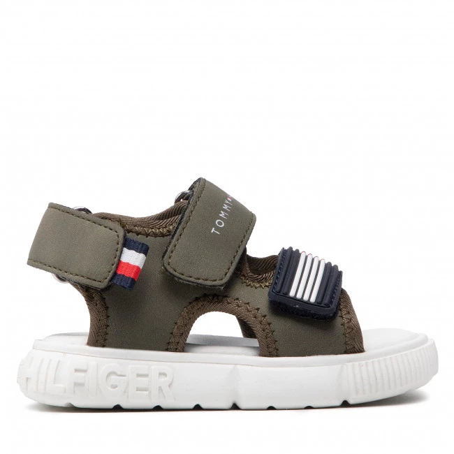 Enfant Sandales TOMMY HILFIGER - Velcro Sandal T1B2-32252-1357 M Military Green 414 Vert 4 Enfant Sandales TOMMY HILFIGER - Velcro Sandal T1B2-32252-1357 M Military Green 414 Vert – Image 2