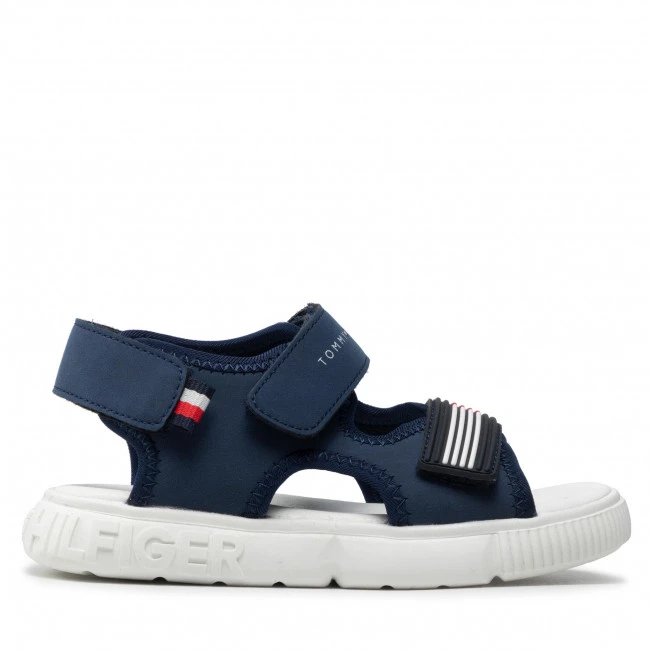 Enfant Sandales TOMMY HILFIGER - Velcro Sandal T1B2-32252-1357 S Blue 800 Bleu Marine 4 Enfant Sandales TOMMY HILFIGER - Velcro Sandal T1B2-32252-1357 S Blue 800 Bleu Marine – Image 2
