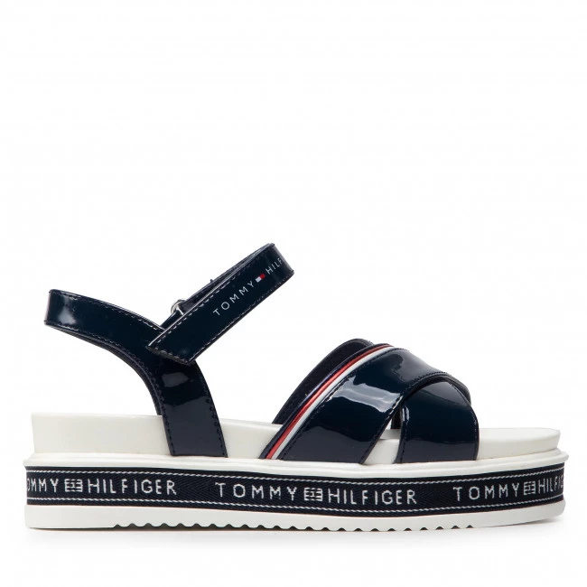 Enfant Sandales TOMMY HILFIGER - Platform Velcro Sandal T3A2-32178-0774 M Blue 800 Bleu Marine 4 Enfant Sandales TOMMY HILFIGER - Platform Velcro Sandal T3A2-32178-0774 M Blue 800 Bleu Marine – Image 2