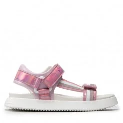 Enfant Sandales Tommy Hilfiger - Velcro Sandal T3A2-32180-1382 S Pink/White X054 Rose -Tommy Hilfiger Soldes 02 0000209681529 sw