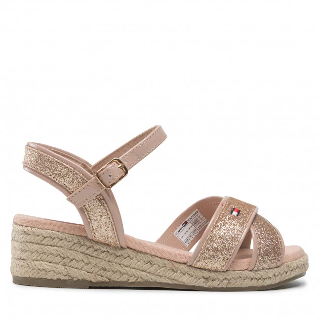 Enfant Espadrilles Tommy Hilfiger - Rope Wedge Sandal T3A7-32186-1380 M Powder Pink 363 Rose 4 Enfant Espadrilles Tommy Hilfiger - Rope Wedge Sandal T3A7-32186-1380 M Powder Pink 363 Rose – Image 2