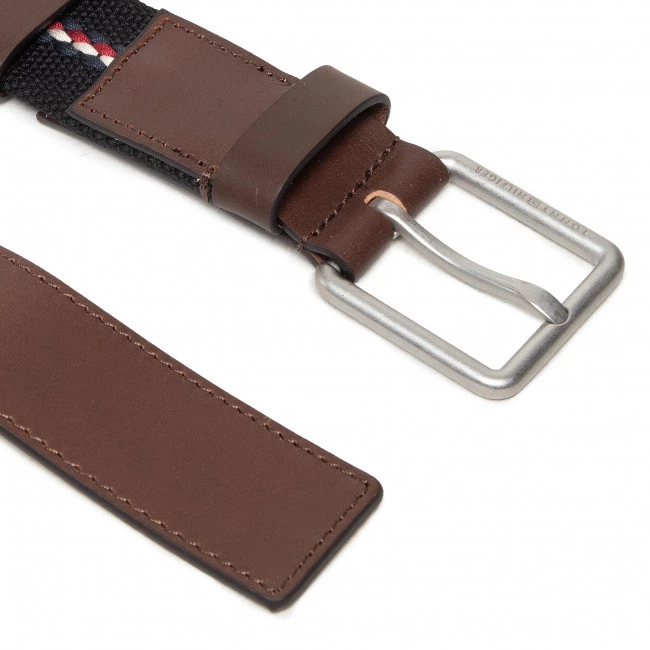 Accessoires Ceinture Homme Tommy Hilfiger - Casual Essential Webbing 3.5 AM0AM08673 BDS Marron, Noir 4 Accessoires Ceinture Homme Tommy Hilfiger - Casual Essential Webbing 3.5 AM0AM08673 BDS Marron, Noir – Image 2