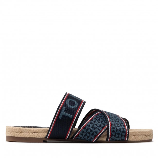 Femme Espadrilles TOMMY HILFIGER - Webbing Flat Espadrille FW0FW06307 Desert Sky DW5 Bleu Marine 4 Femme Espadrilles TOMMY HILFIGER - Webbing Flat Espadrille FW0FW06307 Desert Sky DW5 Bleu Marine – Image 2