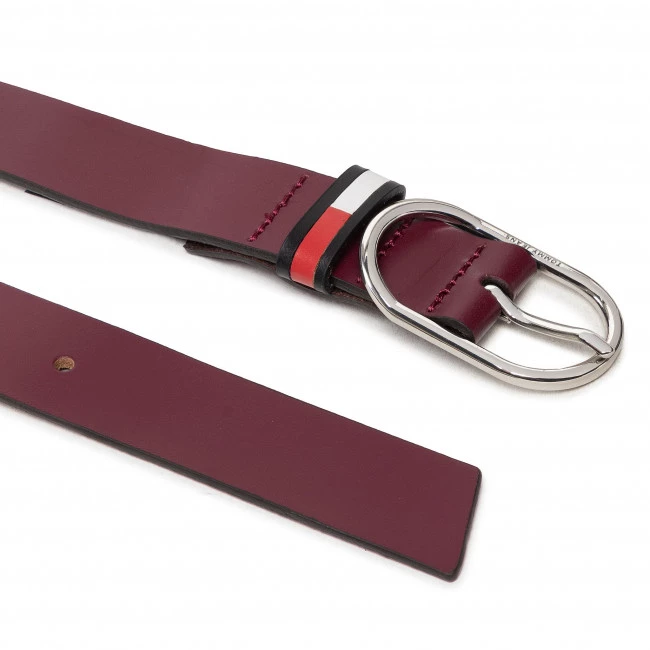 Accessoires Ceinture Femme TOMMY HILFIGER - Tjw Oval 3.0 AW0AW12756 VLP Bordeaux 4 Accessoires Ceinture Femme TOMMY HILFIGER - Tjw Oval 3.0 AW0AW12756 VLP Bordeaux – Image 2