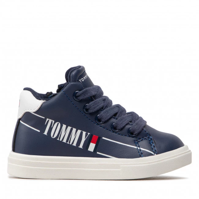 Enfant Sneakers Tommy Hilfiger - High Top Lace-Up T1B9-32459-1431 M Blue/White X007 Bleu Marine 4 Enfant Sneakers Tommy Hilfiger - High Top Lace-Up T1B9-32459-1431 M Blue/White X007 Bleu Marine – Image 2