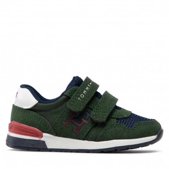 Enfant Sneakers TOMMY HILFIGER - Low Cut Velcro Sneaker T1B9-32490-1450 M Green/Blue X643 Vert 4 Enfant Sneakers TOMMY HILFIGER - Low Cut Velcro Sneaker T1B9-32490-1450 M Green/Blue X643 Vert – Image 2