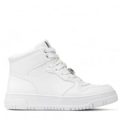 Enfant Sneakers TOMMY HILFIGER - High Top Lace-Up Sneaker T3A9-32339-1435 S White 100 Blanc -Tommy Hilfiger Soldes 02 0000300783870 st