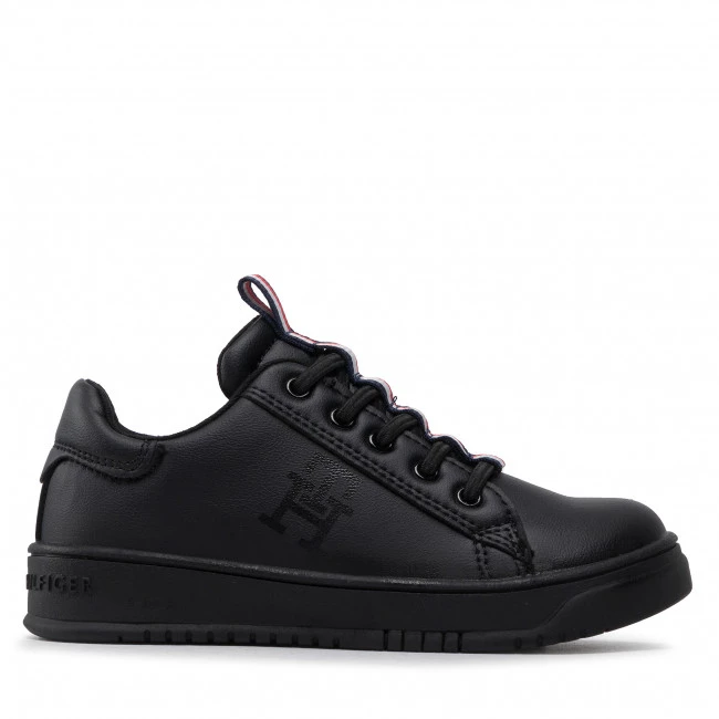 Enfant Sneakers TOMMY HILFIGER - Low Cut Lace-Up Sneaker T3B9-32466-1355 M Black 999 Noir 4 Enfant Sneakers TOMMY HILFIGER - Low Cut Lace-Up Sneaker T3B9-32466-1355 M Black 999 Noir – Image 2