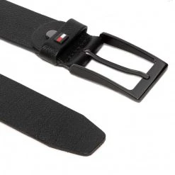Accessoires Ceinture Homme Tommy Hilfiger - Layton Leather Adj 3.5 AM0AM10317 BDS Noir -Tommy Hilfiger Soldes 02 0000301070894 st