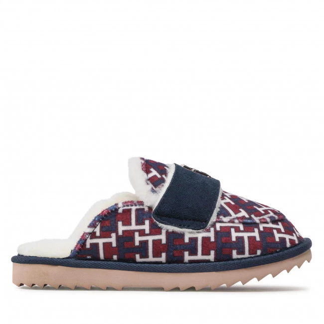 Femme Chaussons Tommy Hilfiger - Loafer Mule Slipper Monogram FW0FW06716 Rwb Monogram 0KQ Multicolore 4 Femme Chaussons Tommy Hilfiger - Loafer Mule Slipper Monogram FW0FW06716 Rwb Monogram 0KQ Multicolore – Image 2