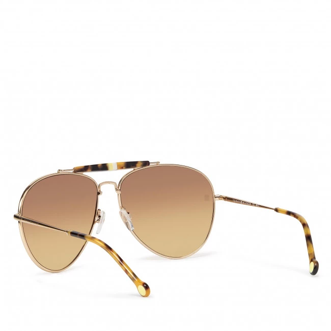 Accessoires Lunettes De Soleil TOMMY HILFIGER - 1808/S Gold J5G Marron 4 Accessoires Lunettes De Soleil TOMMY HILFIGER - 1808/S Gold J5G Marron – Image 2