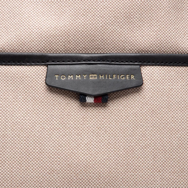 Accessoires Sac TOMMY HILFIGER - Premium Canvas Tote AM0AM09501 0F4 Beige 4 Accessoires Sac TOMMY HILFIGER - Premium Canvas Tote AM0AM09501 0F4 Beige – Image 2