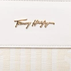 Sacs Sac à Main TOMMY HILFIGER - New Tommy Tote Canvas AW0AW12310 0F7 Beige -Tommy Hilfiger Soldes 02 8720117894560 ks