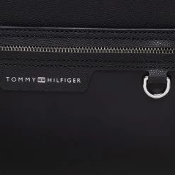 Accessoires Sac à Dos Tommy Hilfiger - Business Leather Backpack AM0AM10478 BDS Noir -Tommy Hilfiger Soldes 02 8720641961806 plj