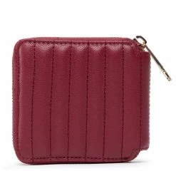 Accessoires Portefeuille Femme Petit Format Tommy Hilfiger - Th Timeless Med Wallet Quilted AW0AW13644 XJS Bordeaux -Tommy Hilfiger Soldes 02 8720641962292 fp