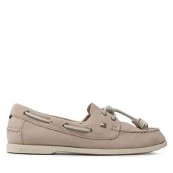 Femme Mocassins TOMMY HILFIGER - Tommy Feminine Boat Shoe FW0FW06347 Classic Beige ACI Beige -Tommy Hilfiger Soldes 02 0000209908152 mg 1